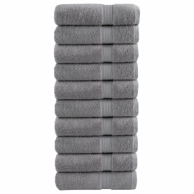 Toallas de ducha SOLUND 10 uds gris 70x140 cm 600 gsm en Toallas | Comprar online en Foru.es