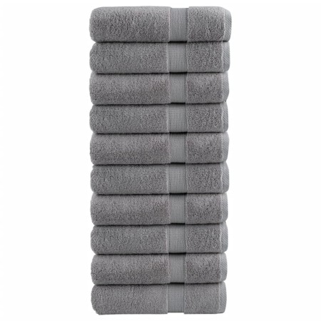 Toallas de ducha SOLUND 10 uds gris 70x140 cm 600 gsm en Toallas | Comprar online en Foru.es