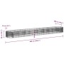 Arriate de gaviones de hierro galvanizado 600x100x50 cm de vidaXL, Maceteros y jardineras - Ref: Foro24-152044, Precio: 105,0...