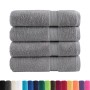 Toallas de baño SOLUND 4 uds gris 100x150 cm 600 gsm en Toallas | Comprar online en Foru.es