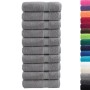 Toallas de baño SOLUND 10 uds gris 100x150 cm 600 gsm en Toallas | Comprar online en Foru.es