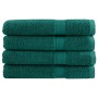 Toallas de sauna SOLUND 4 unidades verde 80x200 cm 600 gsm en Toallas | Comprar online en Foru.es