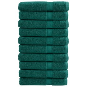 Toallas de sauna SOLUND 10 unidades verde 80x200 cm 600 gsm en Toallas | Comprar online en Foru.es