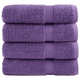 Toallas de mano SOLUND 4 unidades morado 50x100 cm 600 gsm en Toallas | Comprar online en Foru.es
