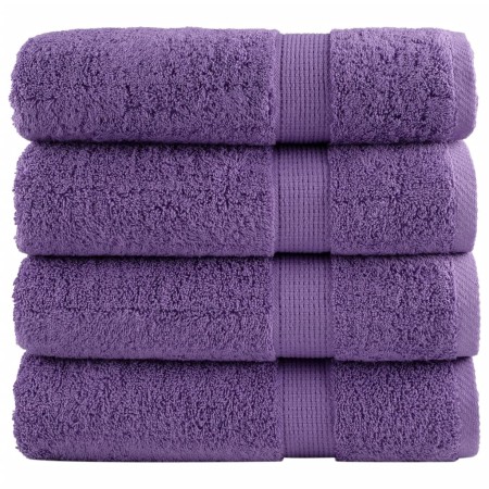Toallas de mano SOLUND 4 unidades morado 50x100 cm 600 gsm en Toallas | Comprar online en Foru.es