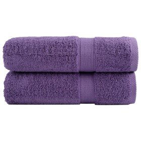 Toallas de ducha SOLUND 2 unidades morado 70x140 cm 600 gsm en Toallas | Comprar online en Foru.es
