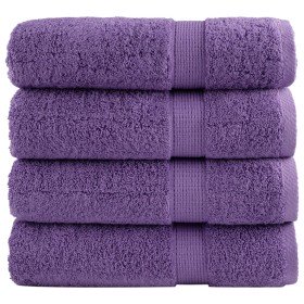 Toallas de ducha SOLUND 4 unidades morado 70x140 cm 600 gsm en Toallas | Comprar online en Foru.es