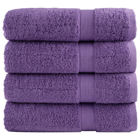 Toallas de ducha SOLUND 4 unidades morado 70x140 cm 600 gsm en Toallas | Comprar online en Foru.es