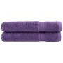Toallas de sauna SOLUND 2 unidades morado 80x200 cm 600 gsm en Toallas | Comprar online en Foru.es