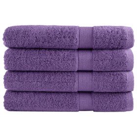 Toallas de sauna SOLUND 4 unidades morado 80x200 cm 600 gsm en Toallas | Comprar online en Foru.es