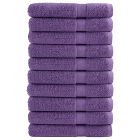 Toallas de sauna SOLUND 10 unidades morado 80x200 cm 600 gsm en Toallas | Comprar online en Foru.es