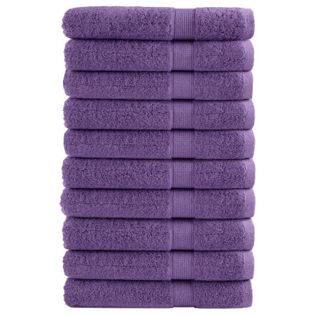Toallas de sauna SOLUND 10 unidades morado 80x200 cm 600 gsm en Toallas | Comprar online en Foru.es