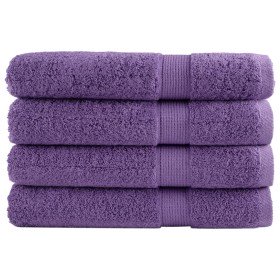 Toallas premium SOLUND 4 unidades morado 100x200 cm 600 gsm en Toallas | Comprar online en Foru.es