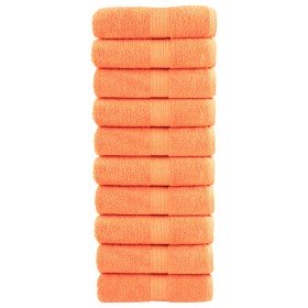 Toallas de mano premium SOLUND 10 unidades naranja 30x30 cm 600 g/m² en Toallas | Comprar online en Foru.es