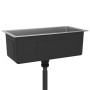 Fregadero de cocina hecho a mano acero inoxidable de vidaXL, Fregaderos - Ref: Foro24-51504, Precio: 111,48 €, Descuento: %
