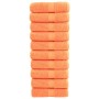 Toallas de invitados SOLUND 10 uds naranja 30x50 cm 600 gsm en Toallas | Comprar online en Foru.es