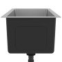 Fregadero de cocina hecho a mano acero inoxidable de vidaXL, Fregaderos - Ref: Foro24-51504, Precio: 111,48 €, Descuento: %