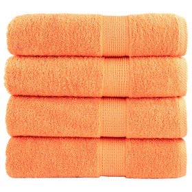 Toallas de mano SOLUND 4 unidades naranja 50x100 cm 600 gsm en Toallas | Comprar online en Foru.es