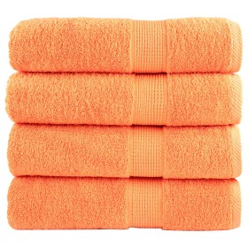Toallas de ducha SOLUND 4 unidades naranja 70x140 cm 600 gsm en Toallas | Comprar online en Foru.es