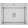 Fregadero de cocina hecho a mano acero inoxidable de vidaXL, Fregaderos - Ref: Foro24-51510, Precio: 100,12 €, Descuento: %