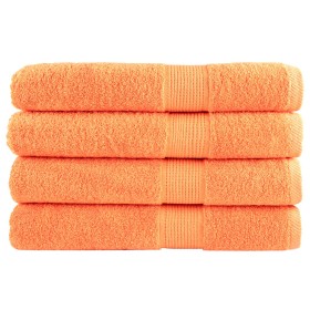 Toallas de sauna SOLUND 4 unidades naranja 80x200 cm 600 gsm en Toallas | Comprar online en Foru.es
