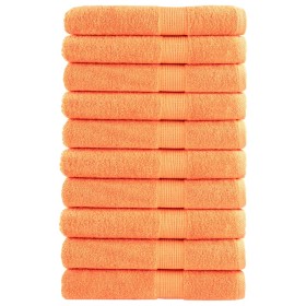 Toallas de sauna SOLUND 10 unidades naranja 80x200 cm 600 gsm en Toallas | Comprar online en Foru.es