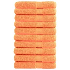 Toallas de sauna SOLUND 10 unidades naranja 80x200 cm 600 gsm en Toallas | Comprar online en Foru.es