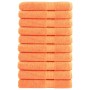 Toallas premium SOLUND 10 unidades naranja 100x200 cm 600 gsm en Toallas | Comprar online en Foru.es