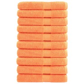 Toallas premium SOLUND 10 unidades naranja 100x200 cm 600 gsm en Toallas | Comprar online en Foru.es