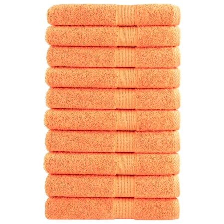 Toallas premium SOLUND 10 unidades naranja 100x200 cm 600 gsm en Toallas | Comprar online en Foru.es