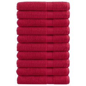 Toallas de sauna SOLUND 10 unidades rojo 80x200 cm 600 gsm en Toallas | Comprar online en Foru.es