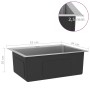 Fregadero de cocina hecho a mano acero inoxidable de vidaXL, Fregaderos - Ref: Foro24-51510, Precio: 100,12 €, Descuento: %