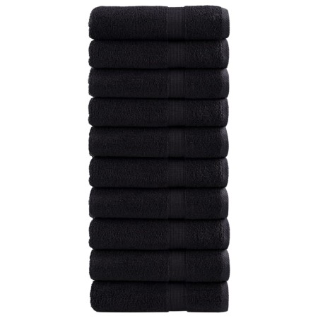 Toallas de mano SOLUND 10 unidades negro 50x100 cm 600 gsm en Toallas | Comprar online en Foru.es