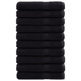 Toallas de sauna SOLUND 10 unidades negro 80x200 cm 600 gsm en Toallas | Comprar online en Foru.es