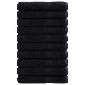 Toallas de sauna SOLUND 10 unidades negro 80x200 cm 600 gsm en Toallas | Comprar online en Foru.es