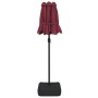 Sombrilla doble con luces LED rojo burdeos 316x240 cm de vidaXL, Sombrillas - Ref: Foro24-362973, Precio: 171,36 €, Descuento: %