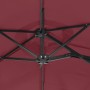 Sombrilla doble con luces LED rojo burdeos 316x240 cm de vidaXL, Sombrillas - Ref: Foro24-362973, Precio: 171,36 €, Descuento: %