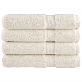 Toallas de sauna SOLUND 4 unidades crema 80x200 cm 600 gsm en Toallas | Comprar online en Foru.es