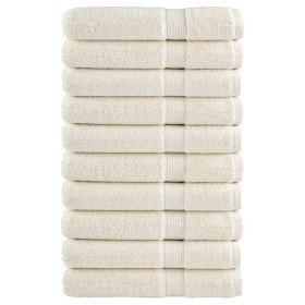 Toallas premium SOLUND 10 unidades crema 100x200 cm 600 gsm en Toallas | Comprar online en Foru.es