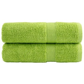 Toallas de mano SOLUND 2 uds verde manzana 50x100 cm 600 gsm en Toallas | Comprar online en Foru.es