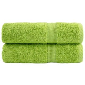 Toallas de mano SOLUND 2 uds verde manzana 50x100 cm 600 gsm en Toallas | Comprar online en Foru.es