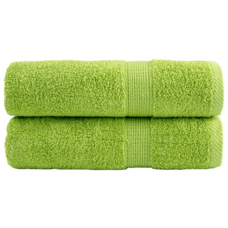 Toallas de mano SOLUND 2 uds verde manzana 50x100 cm 600 gsm en Toallas | Comprar online en Foru.es