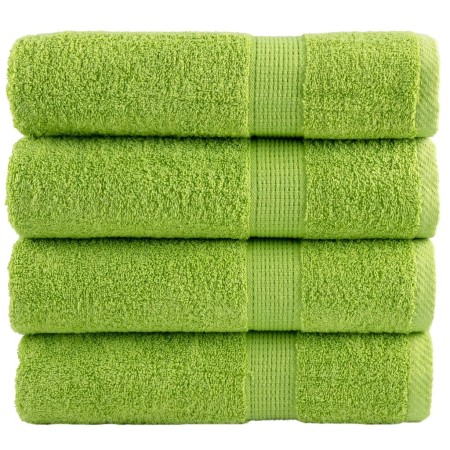Toallas de mano SOLUND 4 uds verde manzana 50x100 cm 600 gsm en Toallas | Comprar online en Foru.es