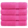 Toallas de mano SOLUND 4 unidades rosa 50x100 cm 600 gsm en Toallas | Comprar online en Foru.es