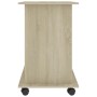 Mesa de ordenador madera contrachapada color roble 80x50x75 cm de vidaXL, Escritorios - Ref: Foro24-802897, Precio: 70,05 €, ...
