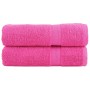 Toallas de ducha SOLUND 2 unidades rosa 70x140 cm 600 gsm en Toallas | Comprar online en Foru.es