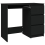 Escritorio de madera contrachapada negro 90x45x76 cm de vidaXL, Escritorios - Ref: Foro24-801374, Precio: 91,42 €, Descuento: %