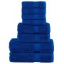 Juego de toallas premium SOLUND 8 unidades azul 600 gsm en Toallas | Comprar online en Foru.es