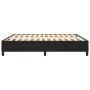 Black synthetic leather bed frame 160x200 cm by vidaXL, Beds and slatted bases - Ref: Foro24-3121053, Price: 116,14 €, Discou...