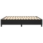 Estructura de cama de cuero sintético negro 160x200 cm de vidaXL, Camas y somieres - Ref: Foro24-3121053, Precio: 129,99 €, D...
